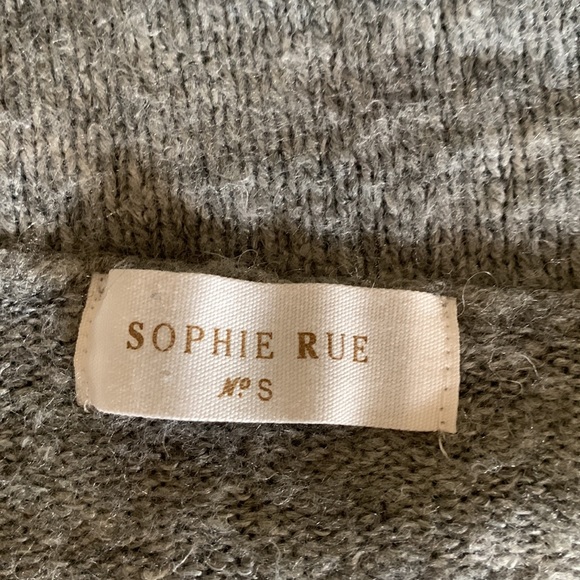SOPHIE RUE GRAY COWL NECK SWEATER S - Picture 6 of 6